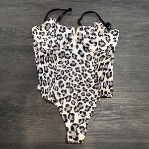 NWT Victoria’s Secret Leopard Print Lingerie Bodysuit